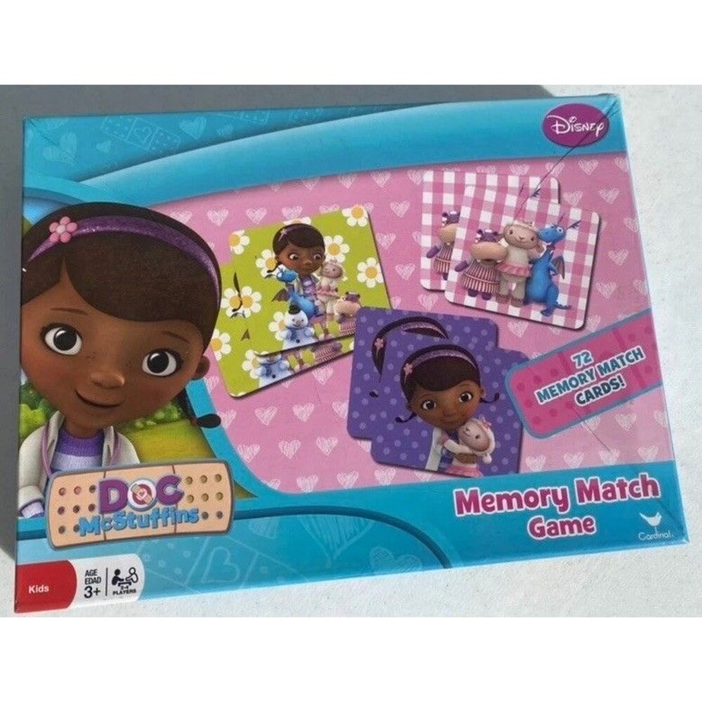 Disney, Doc McStuffins Memory Match Game, 72 Cards, For Kids 3+ Cardinal Games